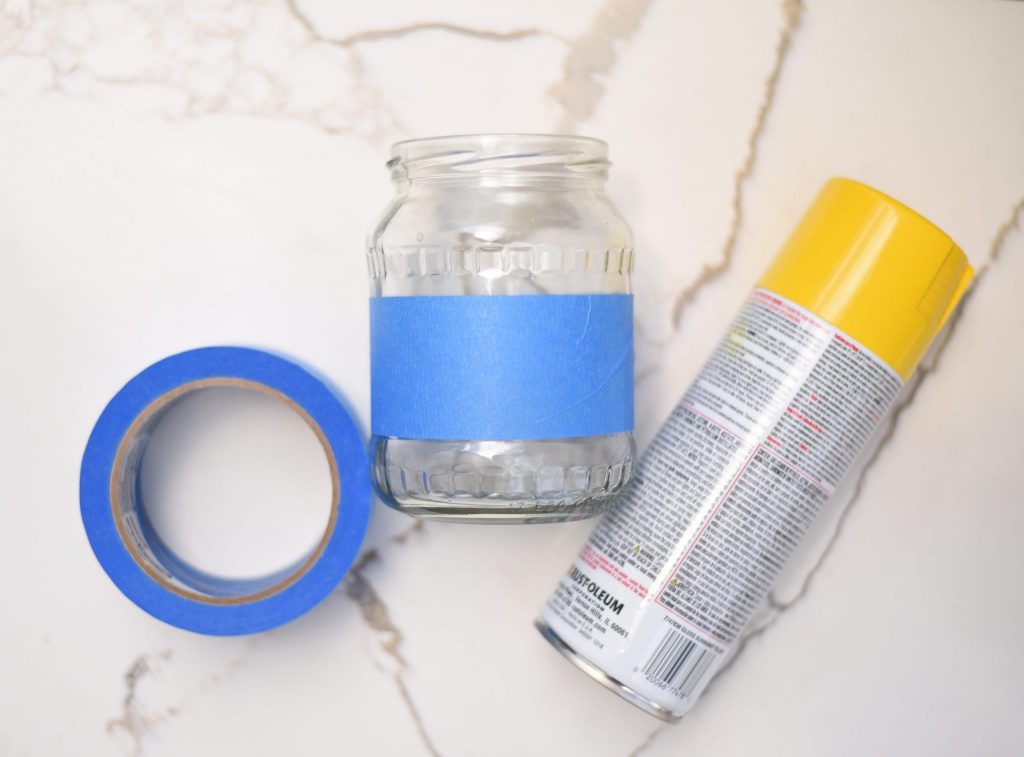 Glass Jar DIY Spray Paint