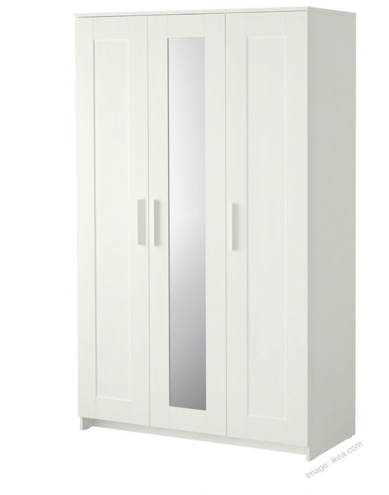 brimnes wardrobe with 3 doors hack