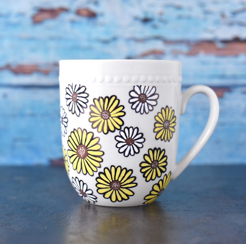 sharpie painted mugs