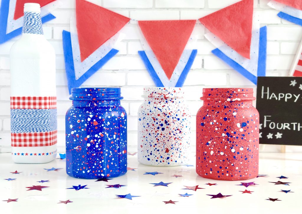 Patriotic Crafts - 4th of July Mason Jars